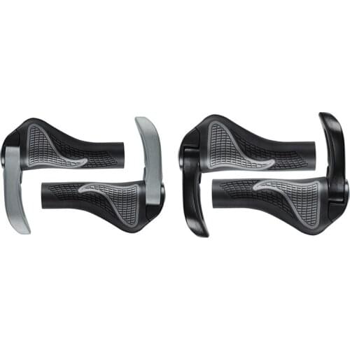 1Pair Bicycle Cow Horn Set Mountain Bike Lock Hand Handle Vice Handlebar Set Riding Equipment Professional