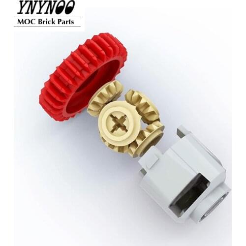 2Sets NEW Differential Gear-28 Teeth with Round Axle Hole Differential Gears House 65414 + 65413 MOC Building Block Bricks Parts