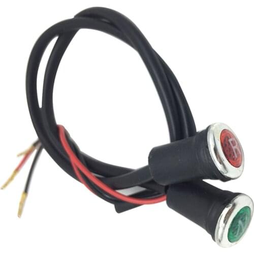 2Pcs Neutral Reverse Motorcycle N/R Light Indicator ATV Light Gear Universal Fits For 50cc 110cc 125cc 150cc 200cc 250cc