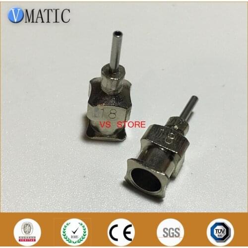 2020 High Precision All Metal Tips 18G 1/4 inch Blunt Stainless Steel 12PCS Dispensing Needles Syringe Needle Tips