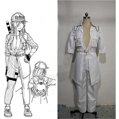 Anime Cells at Work Black White blood cell 1196 Cosplay Costume custom made