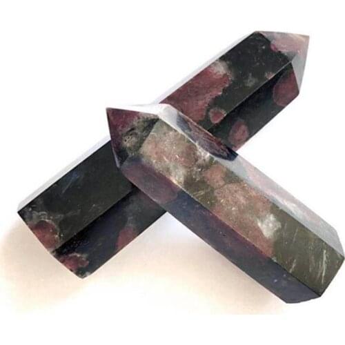 Astrophyllite Garnet Wand Point Crystals Healing Stones For Home Decoration