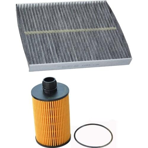 Auto Cabin Filter Oil Filter for Dodge Ram 1500 3.0TDI Diesel 2010 2011 2012 2013 2014 2015 - 068127809AA 68109834AA