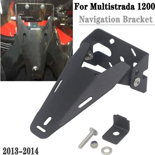 For Ducati Multistrada 1200 MULTISTRADA 1200 2013 2014 Motorcycle Accessories GPS Phone Holder Stand Bracket USB Charger GPS Fo