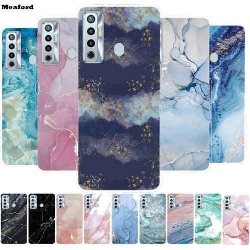 Painted Phone Case For TECNO Camon 17 16 15 Case Clear Silicone Soft Marble TPU Back Case for Tecno Camon17 Pro Cover Camon17