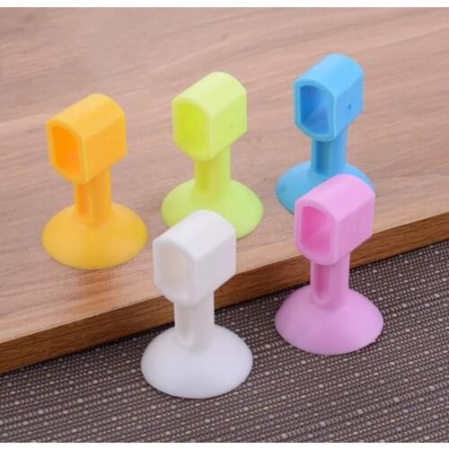 5PCS Doorknob Wall Mute Crash Pad Cushion Cabinet Door Handle Lock Silencer Attached Silicone Anti-collision House Door Stopper