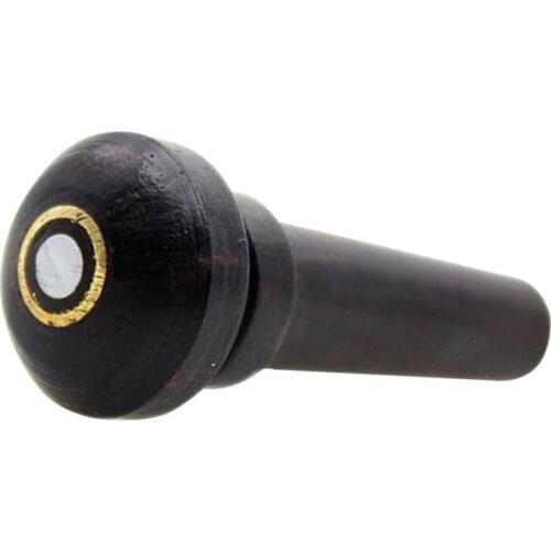 Durable Ebony Violin Fiddle Tail Nail for 3/4 4/4 Violin 32 x 19 x 6mm