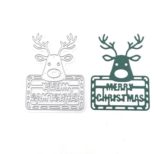Julyarts Elk Letter Christmas Cutting Dies Scrapbook Album Paper Album Craft Cards Punch Art Cutter Die