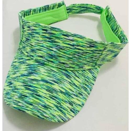 Summer Mens Dyed Sport Viosr Hats Lightweight Outdoor Running Sun Visor for Women Black Blue Red Navy Neon Green