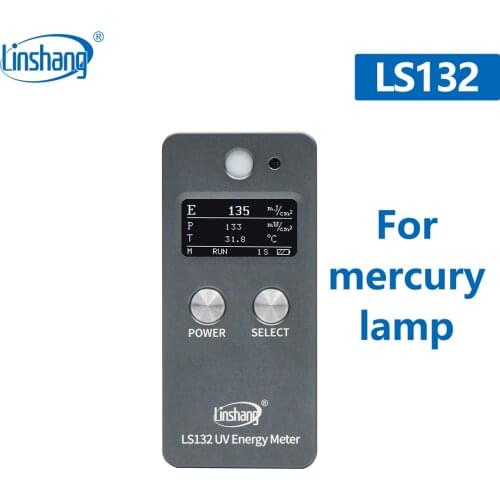 Linshang LS132 Ultraviolet radiometer UV energy meter for 365nm halogen high pressure mercury lamp curing exposure machine