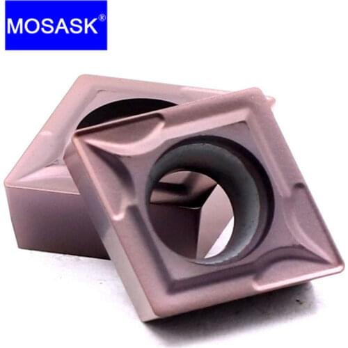 MOSASK 10PCS CCMT 0602 04 08 09T3 ZP152 CNC Boring Carbon Turning Lathe Cutting Tools Stainless Steel Tungsten Carbide Insert
