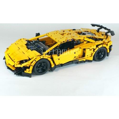 NEW RC Motor Power Function MOC-34645 Super Car Aventador Fit LeGINGlys Building Kit Block Bricks Diy Toy Gift