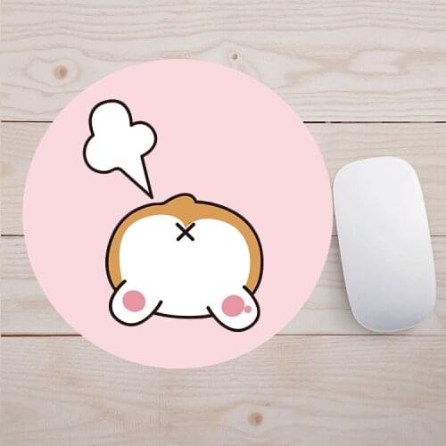 Anti-Slip Durable Rubber Computer Mouse Pad Game Tablet Round Mousepad Mause Mice Mat 20x20cm Gamer Mouse Mat