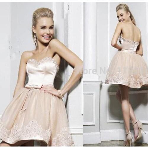 Princess Sweetheart Pink homecoming dress, Sexy mini A-line homecoming dress,Discount cocktail dress,Unique Party dresses 2017