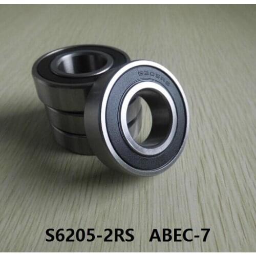 S6205-2RS S6205 2RS RS 25x52x15 mm ABEC-7 Stainless Steel hybrid Si3n4 ceramic bearing for fishing reel 25*52*15 6205 6205RS