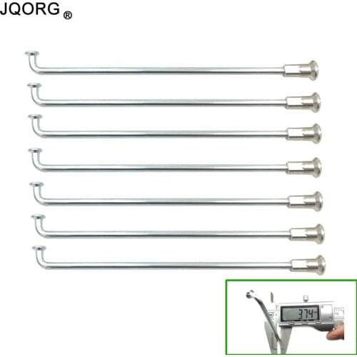 JQORG Spokes Diameter 3.74mm 8G Motorcycle Spokes Length 30-145mm Customize Electric Bike Spokes 45# Steel Motocross Spokes