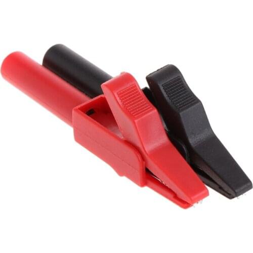 T3EC 2 Pcs Full Protective Alligator Clips Crocodile Clamp For Professional Multimeter