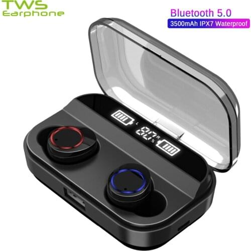 TWSearphone X11 True Wireless Headphone 4000mAh LED Display Earpiece Cordless Earbuds HD Stereo Sound Earphone For Smartphones