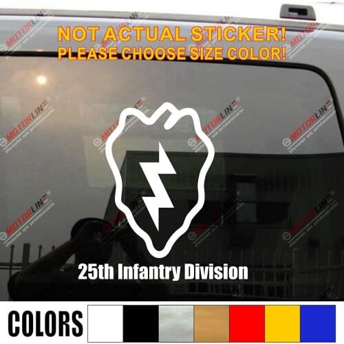25th Infantry Division Tropic Lightning Electric Strawberry Decal Sticker Vinyl no background pick size color