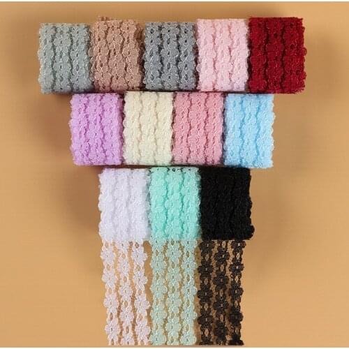300yars diy Handicrafts Embroidered Net Lace Trim Ribbon Bow Wedding Sewing Crafts wholesales