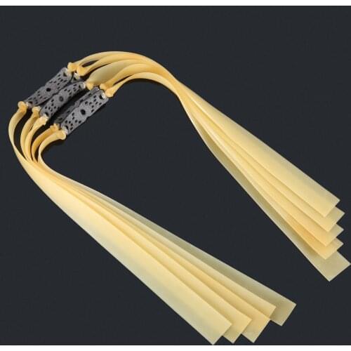 5Pcs Outdoor Hunting Shooting Slingshots Flat Rubber Band Thickness 1.2mm Powerful Catapult Natural Latex Elastic Resilient Tube