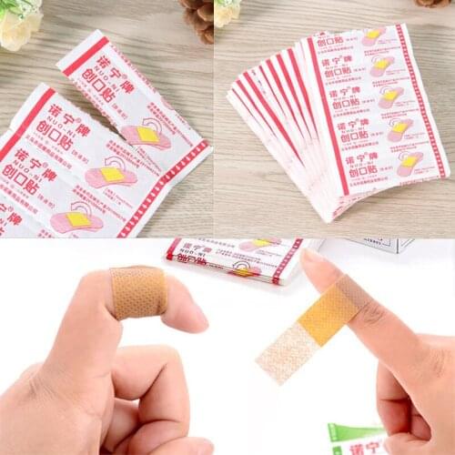 50/100PCs Band Aid Hemostasis Adhesive Bandages Waterproof Breathable Hemostatic Stickers Survival Emergency Kit Wound Plaster