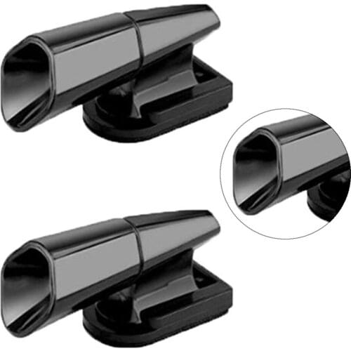 2pcs Automotive Animal siren Warning Whistles Auto Safety upgrade ABS car wind drive deer black pair