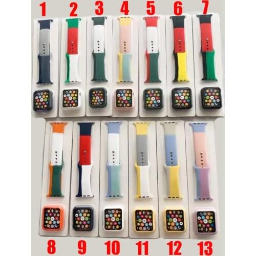 Case+Strap for Apple watch band 44 42mm 40mm 38mm Silicone sport wristband 44mm 40mm bracelet belt for iwatch series 6 5 4 3 SE