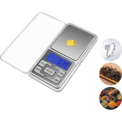 Digital Scale For Kitchen Scales Mini Coffee Food Scale 100g/200g/300g/500g x 0.01g High Precision Balance Gram Electronic Scale