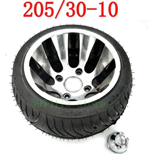 Hot Sale Go Kart Karting Atv Utv Buggy 205/30-10 Inch Wheel Tubeless Tyre Tire With Aluminum Alloy Hub