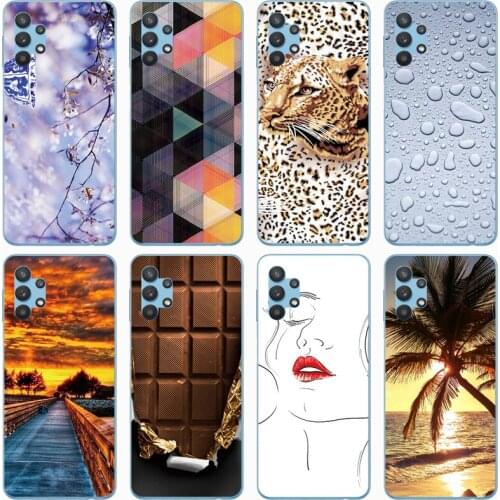 For Samsung A32 4G 6.4 inch Case Rose Wolf Cute Patterned Cover Soft Silicon Phone Case for Samsung A32 5G 6.5 inch Top Quality