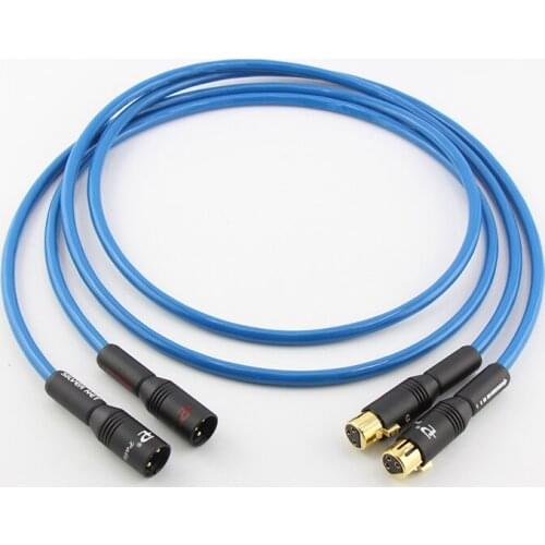 Hi-end Pair ST-48B Silver Plated XLR to XLR Analog Audio Cable, XLR Balanced Leads Shielded Audio Cable HIFI