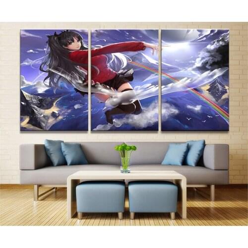 Stay Night Rin Tohsaka DIY Sticker Picture Diamond Wall Painting 5D Full Round Drill Home Decor Embroidery Cross Stitch Beadwork