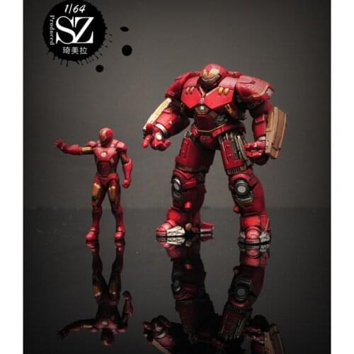 1/64 resin die-casting doll model anti-armor robot car model decoration decoration collection scene layout model toy