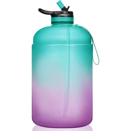 Motivational Water Bottle 128oz 1 Gallon Large Capacity Leakproof BPA Free Fitness Sports Water Bottle