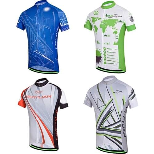 KEYIYUAN Cycling clothes Mens summer sunscreen Short sleeves breathable blouse Mountain bike Bicycle shirt Fast walking ride cl