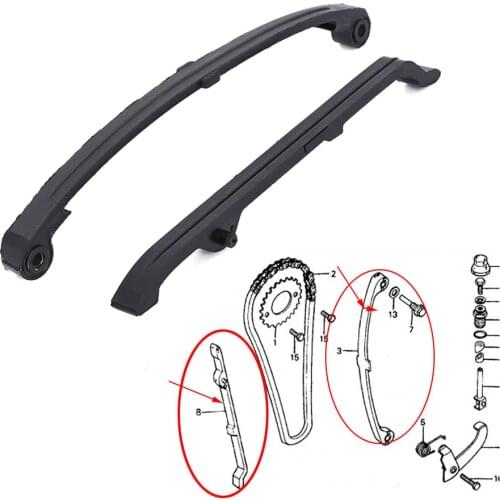 Motorcycle Cam Chain Tensioner & Guide Set For Honda CB100 K3 K4 1976-1978 XL 100 125 CT125 CB TL 125S Replace 14500-383-000