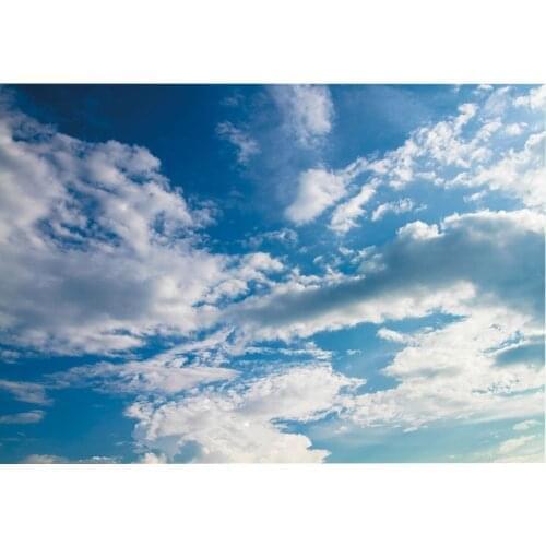 Mural Paintings Living Room Ceiling Wallpaper Blue sky and white clouds