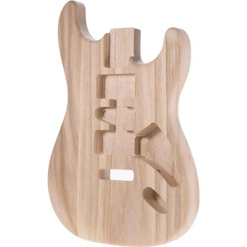 Unfinished Handcraft Guitar Wood Body Barrel Material for ST Guitar