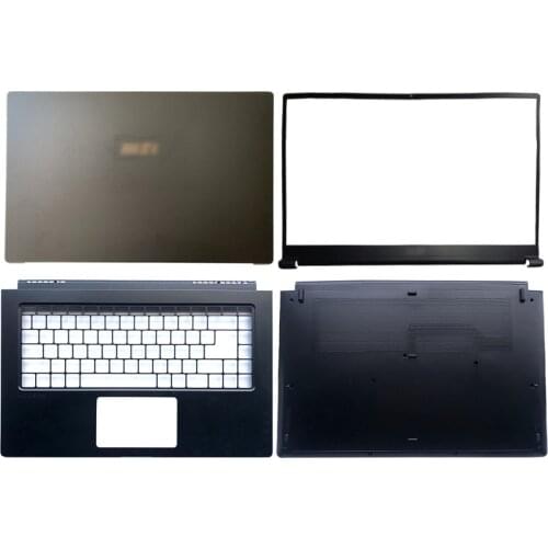 NEW For MSI Summit B15 MS-1552 Laptop LCD Back Cover/Front Bezel/Palmrest/Bottom Case Black Laptops Computer Case