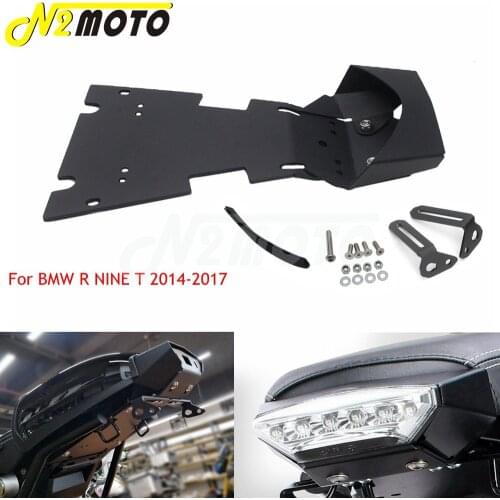 R nineT Racer Scramble Motorcycle Tail Mount License Bracket Rear Registration Plate Holder Frame For BMW R NINE T 9T 2014-2017