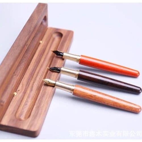 Fountain pen custom signature pen wood pen gel pen brass pen solid wood signature pen Churchill fountain pen gift pen