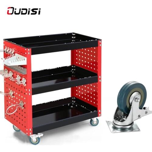 Tool Cabinet Auto Repair Tool Cart Cart Multi-Function Thickening Shelf Layer Workshop Car Repair Mobile Hand Push Parts Cart