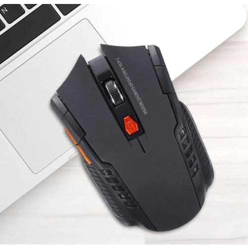 USB Adapter Home Office Desktop Computer Mice Mini 2.4GHz 1600DPI Wireless Optical Gaming Mouse with Receiver for PC Laptop
