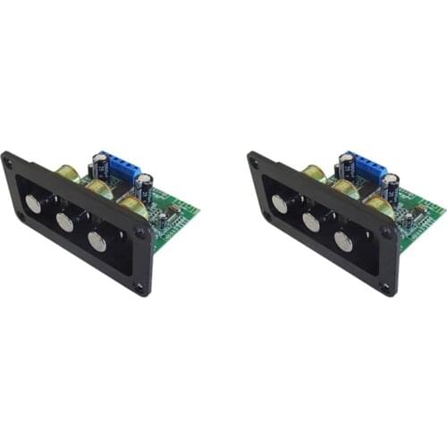 2Pcs Bluetooth 5.0 Power Amplifier Stereo 2X26W 8 Ohm Speaker Sound Amplifier Treble Bass Tone Adjustment Home Audio Amp