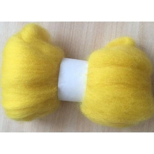 WFPFBEC Z11 DIY fun doll needlework 100% merino Wool Fibre Wool Roving For Needle Felting 50G 100G
