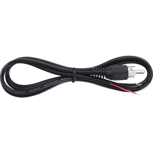 1pc Rca Male To Upper Tin Lotus Head Audio Cable AV Cable Single Head Speaker Audio Cable 1 Meter Pure Copper