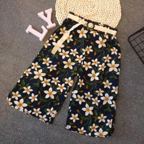 1piece /lot) 100% cotton 2020 flower summer 008 pant for baby girl