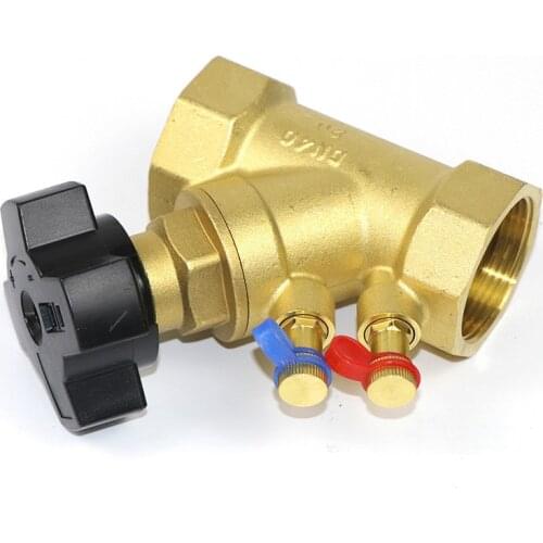 1pc static balancing valve for Maintain water balance Female Threaded Static Balance Valve threaded double regulating valve