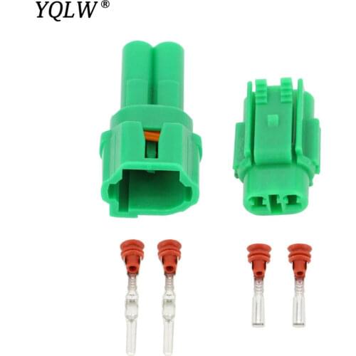 2 hole 2 Pin 2.3 Plastic parts car connector 2P waterproof connector with terminal DJQ7022-2.3-21 2P